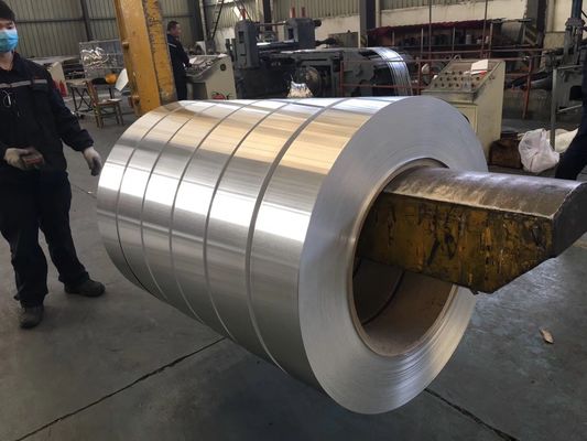 1060 1100 3003 3105 Spiegelkleur gecoate aluminiumstrook Oranje schil geïmprimeerde aluminium spoel isolatie aluminiumstrook voor tegels