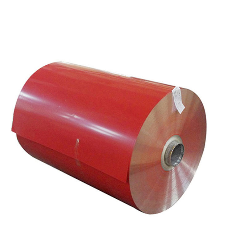 Groen gecoate aluminium spoel Polyester gecoate aluminium spoel kan worden aangepast Wide Color aluminium spoel