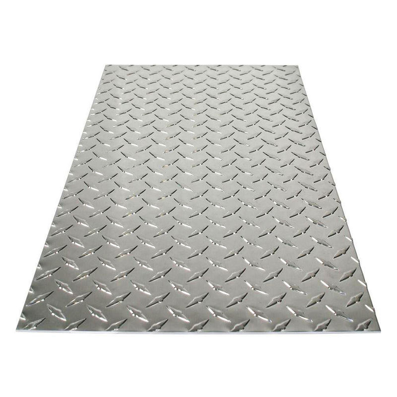 Metalen embossing 1050 1100 1070 Anti-slip aluminium checkplaat voor vloer